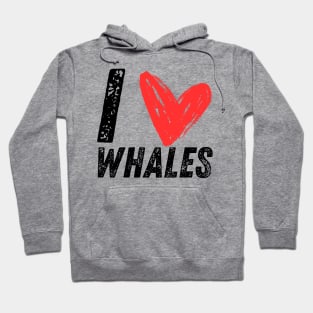 I Love Whales Hoodie
